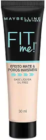 Maybelline NY Base Líquida com Controle de Oleosidade Fit Me Matte FPS 22 Cor 110 (Antiga N70), 30ml