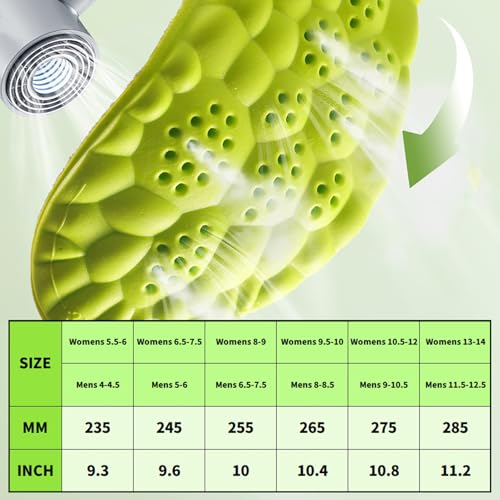 Plantillas elevadoras de espuma viscoelástica 4D 1.5 cm verdes miniatura 2