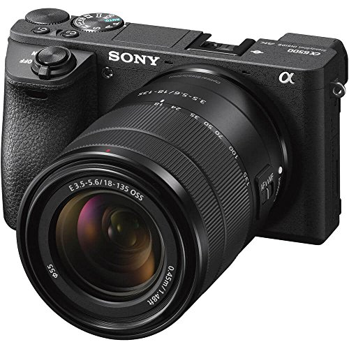 Image of Sony a6500 Mirrorless Camera with 18-135mm Lens with LCD, 3 inch, Black