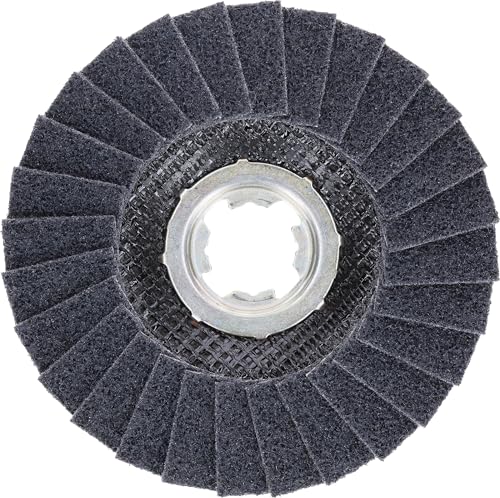 Bosch Accessories Bosch Professional 1 x EXPERT N475 SCM X-LOCK Fächerschleifscheibe (zum Veredeln von Metalloberflächen, Ø 115 mm, grob, Zubehör Winkelschleifer)