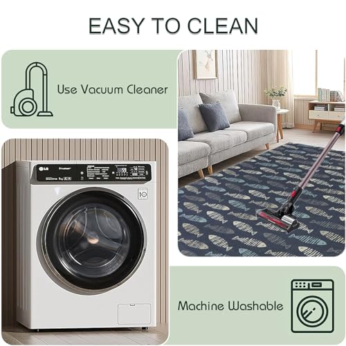 Tapete para Sala 90x150 cm Antideslizante y Lavable miniatura 4