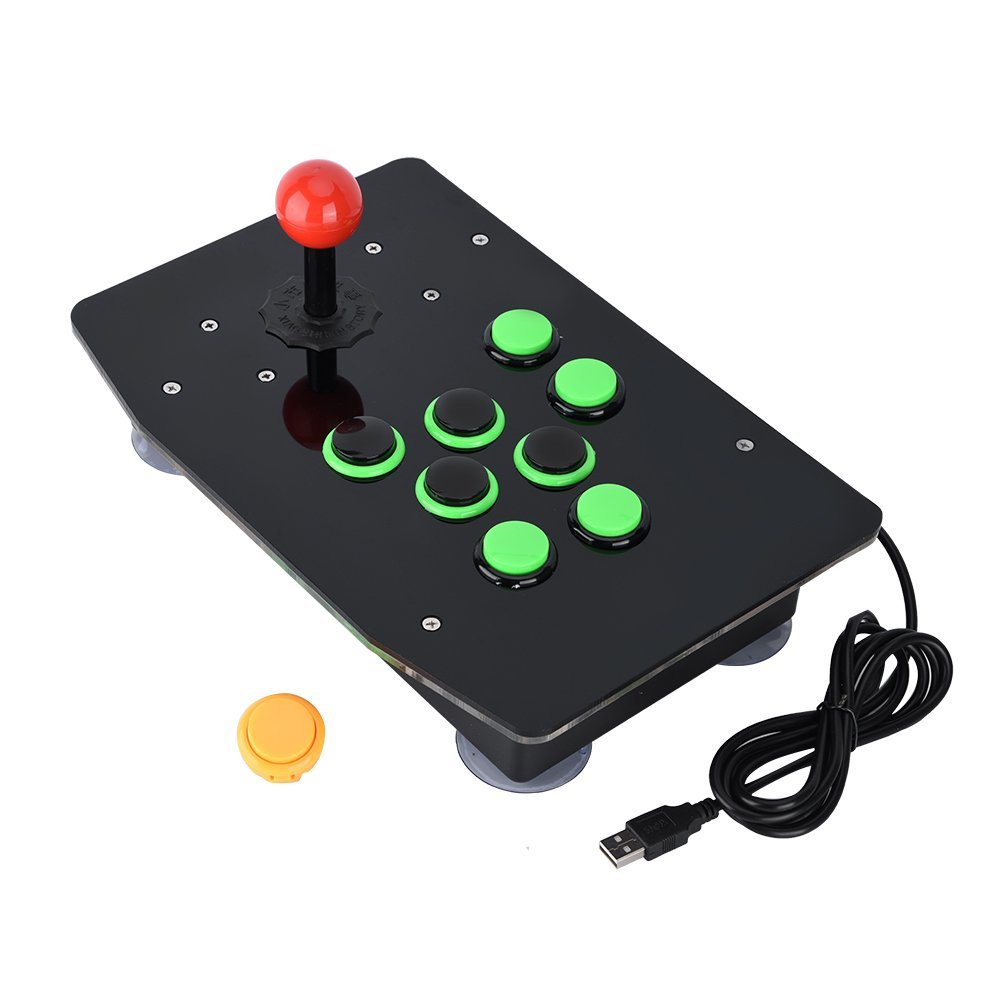 Bewinner Game Console per PC Giochi per computer USB Fighting Game Console Joystick No Delay Supporto per controller Giochi per 2 giocatori Totalmente