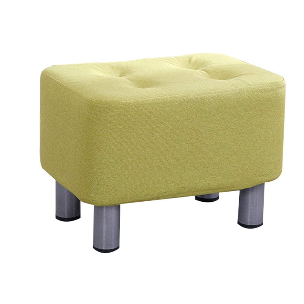 Tabouret canapé vert 40x28x28cm rectangulaire pour salon et pied de lit