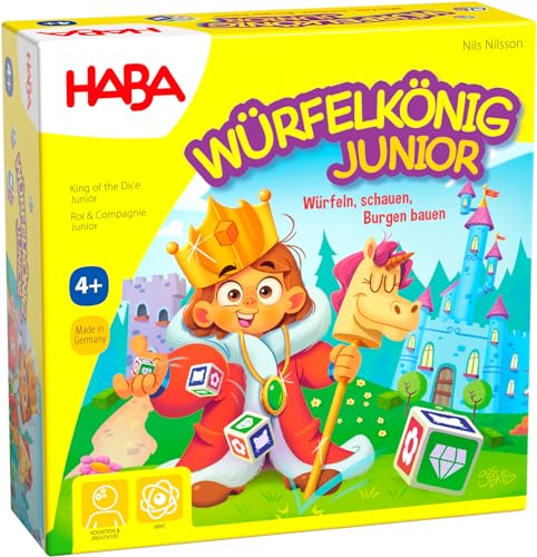 HABA Würfelkönig Junior – Würfelspiel für Kinder ab 4 Jahren –...