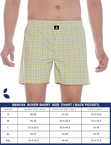 Image of Cotton Boxer Shorts for Men, Breathable, Comfortable & Lightweight (Pack of 2)