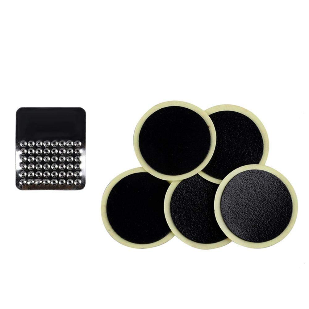 Kit Riparazione Camera D'aria Per Bici – 6 Toppe Autoadesive In Gomma Con Carta Vetrata E Custodia – Riparazione Rapida E Facile