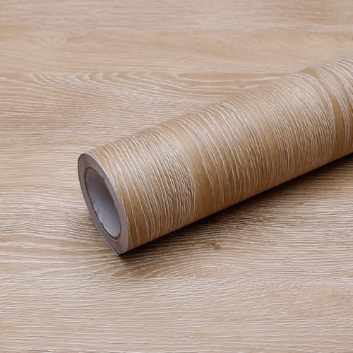 Comparison: Best Backsplash For Oak Cabinets 9 FEILAYS Peel and Stick Wallpaper Contact Paper Wood Oak Wood Grain Contact Paper Thicken Textured for Cabinets and Drawers Countertops Waterproof Self Adhesive Vinyl 23.6" x 196"