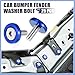 PARSLUCK Car Bumper Fender Washer Bolt M6x20mm Engine Bay Dress Up Kit Stainless Steel Blue (Set of 25) Stable
