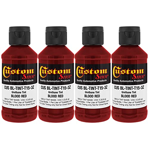 Image of Custom Coat 3 Ounce, Blood Red, Bed Liner Tint Concentrate, 4 Pack
