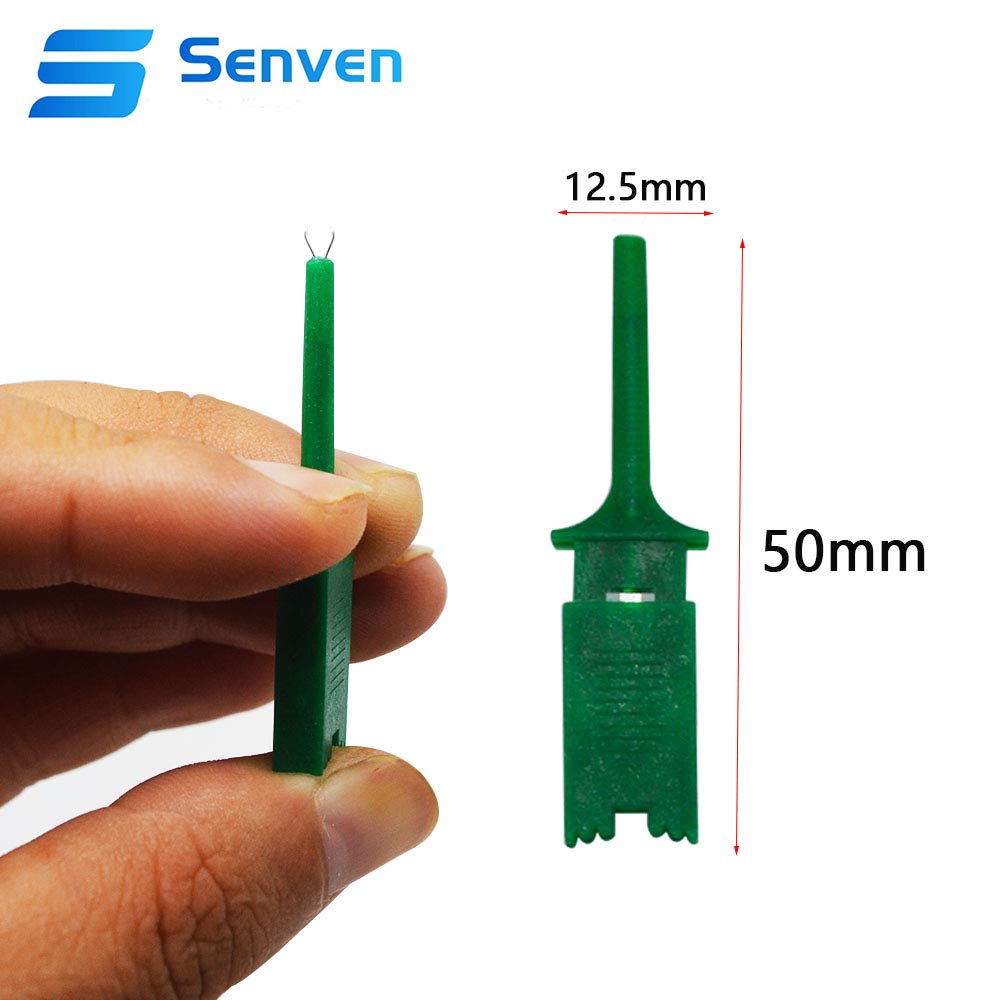 20 Stück Multimeter Testkabel Bunt - Mini Prüfspitzen Mit Haken 58mm
