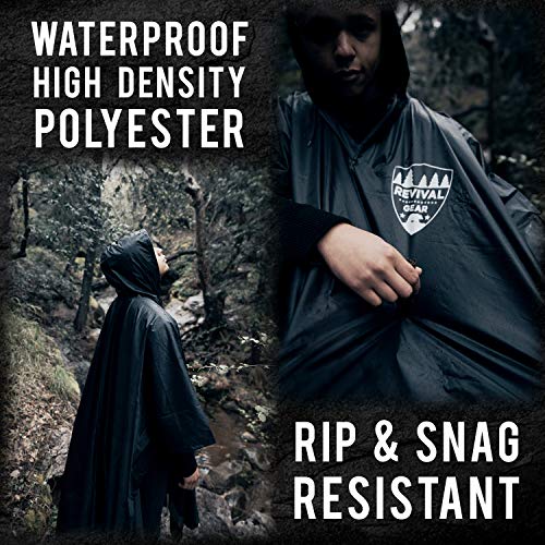 Revival Gear Reusable Rain Poncho