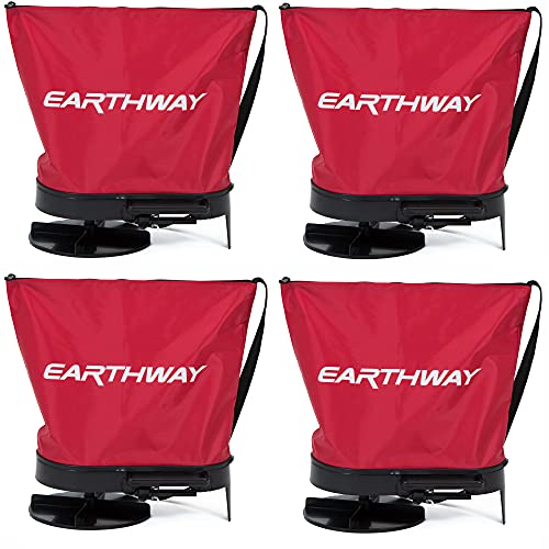 EarthWay 2750 25lb Nylon Bag Seeder/Spread with Comfortable Cross Shoulder Strap, Red with Accurate Placement with Side Spread Control and Spring Close Shutoff (4 Pack) EarthWay 2750 25lb Nylon Bag Seeder/Spread with Comfortable Cross Shoulder Strap, Red with Accurate Placement with Side Spread Control and Spring Close Shutoff (4 Pack)