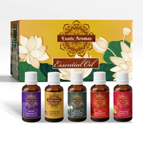 Exotic Aromas Essential Oil - Lavender, Sandalwood, Jasmine, Rose...