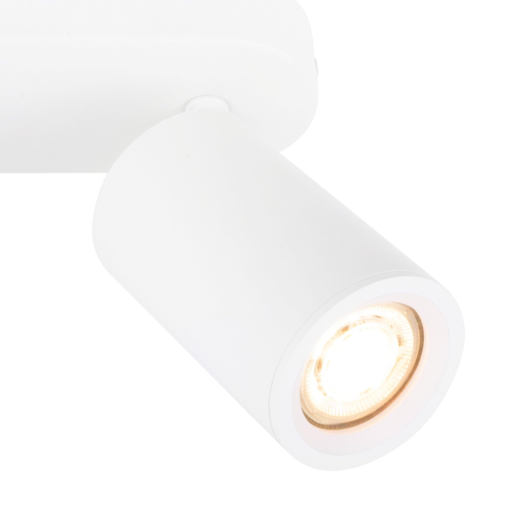Ledvion LED Deckenstrahler Weiss 4-Licht Rechteck GU10 3W Neutralweiss