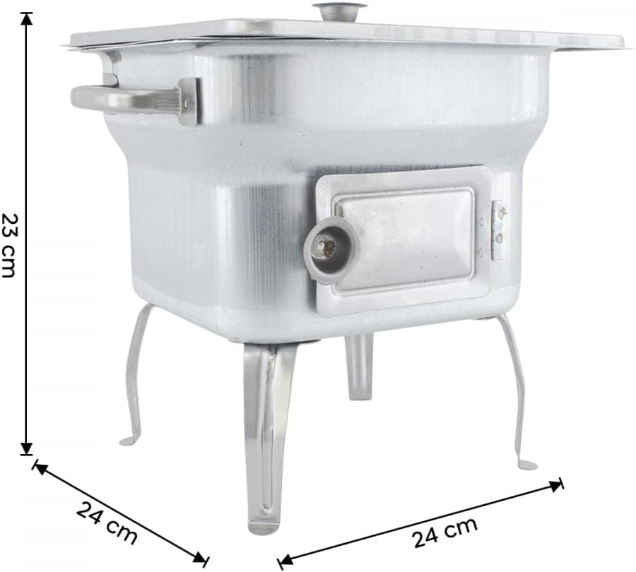 Mediawave Store - Fornacella Piccola In Lamiera Stampata 25x25cm Barbecue Con Ricambio E Coperchio, Griglia per Brace a Carbone, Giardino, Balcone, Terrazzo, Picnic, Grigliate, Grigio Mediawave Store - Fornacella Piccola In Lamiera Stampata 25x25cm Barbecue Con Ricambio E Coperchio, Griglia per Brace a Carbone, Giardino, Balcone, Terrazzo, Picnic, Grigliate, Grigio