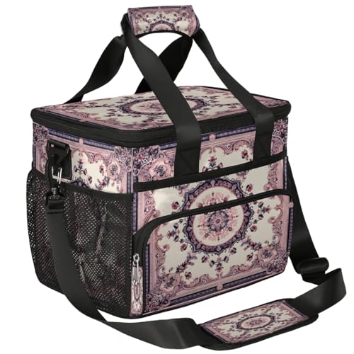 Beautiful Floral Insulated Picnic Backpack Lunch Box for Women Men Picnic Basket Tote Lunch Bag Picnic Bag Portable Lunch Bags for Picnic, Beach, Work, Trip,Office, Camp Abstract Flower