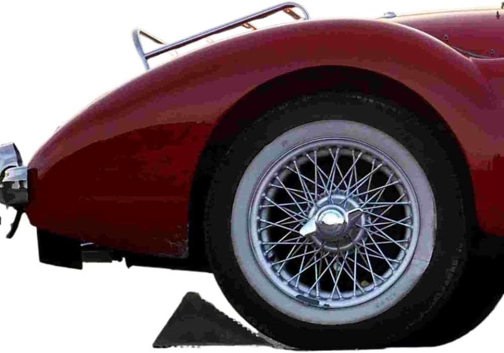 Wheel Chocks Rubber Tire Chock Stopper Anti Slip Blocks RV Non Skid Vehicle Stop Heavy Duty Triangle Control Sturdy Car Compatible with