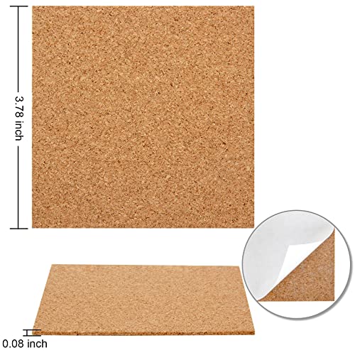 24 Pack Ceramic Tiles For Crafts Coasters With 2 Holder,White Unglazed Ceramic Tiles With Cork Backing Pads, Use With Alcohol Ink Or Acrylic Pouring Make Your Own Diy Coasters (Square) #TOP2