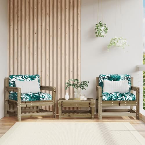 Homgoday Sillones de jardín 2 Unidades Madera impregnada de Pino, Sillón Exterior Terraza Balcón Patio Butaca Asiento Muebles Mobiliario Hogar Comedor Sillas de jardín Tipo1