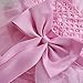 TiaoBug Baby Girls Flower Wedding Pageant Princess Bowknot Communion Party Dress Pink 9-12 Months