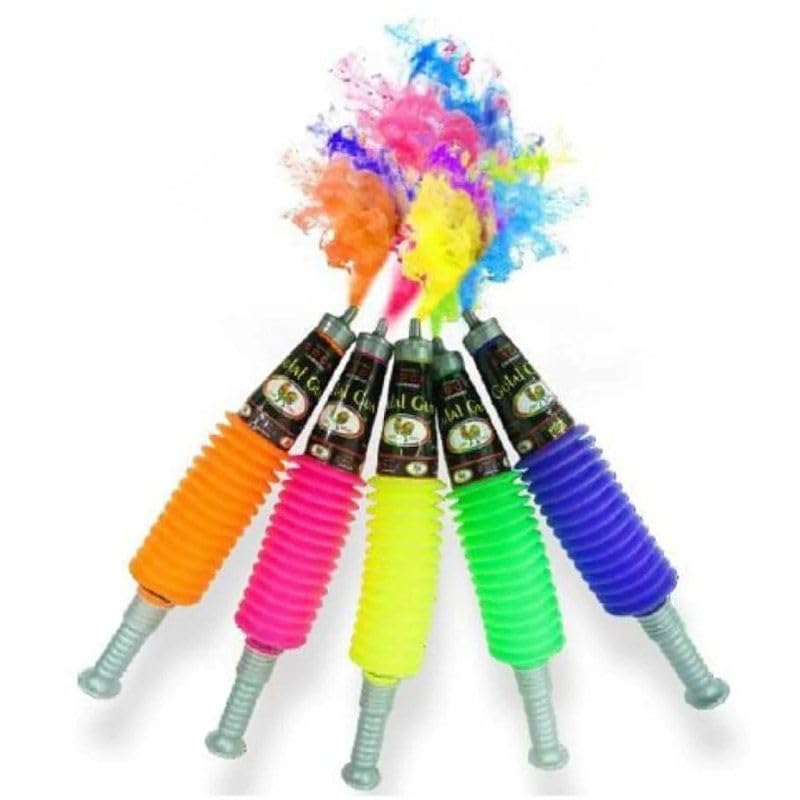 Zeus Party – Polveri Colorate Holi Per Gender Reveal – 12 Bustine Da 80g – Rosa E Azzurro – 100% Naturali Con Amido Di Mais E Colorante Alimentare – Sicure E Lavabili - 2