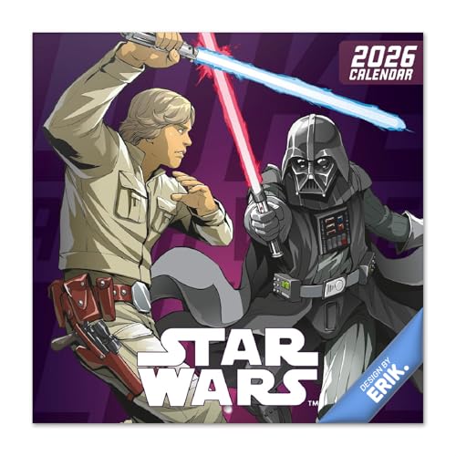 Grupo Erik Kalender 2026 Wandkalender Star Wars Kalender Familienplaner -...