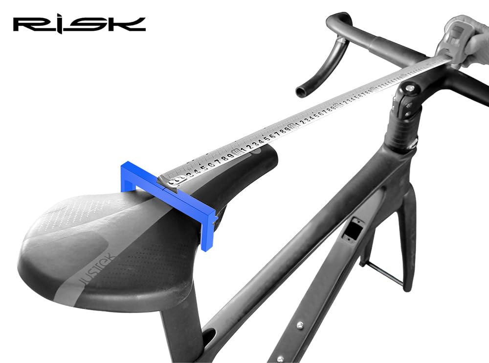 Misuratore Altezza Sella Bici - Strumento Per Regolazione Precisa (Blu) - Foto 3