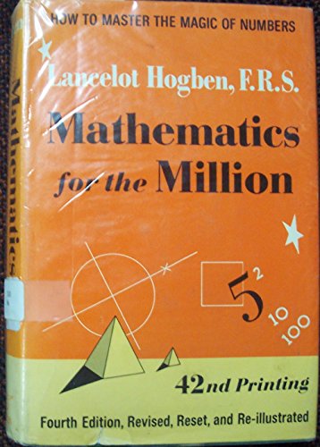 Mathematics for the Million B000XFM7VW Book Cover