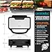 Arendo - Sandwichmaker mit Antihaftbeschichtung – 900 W - automatische Temperaturregelung – Sicherheitsverriegelung - Sandwich Maker - Sandwichtoaster für Sandwiches, Toast, warme Snacks
