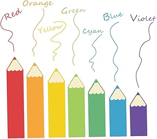 CHILDWEET 1 conjunto de adesivos de parede lápis de parede para quarto de crianças adesivos de pintura de desenhos animados para sala de estar adesivos de parede para quarto berçário decoração de parede quarto papel de parede PVC adesivo