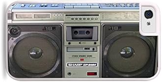 Trendy Accessories Retro Stereo Radio Tape Recorder Player Design Print White 2-in-1 Protective Case with Silicone Insert for Apple iPhone 5 / 5S