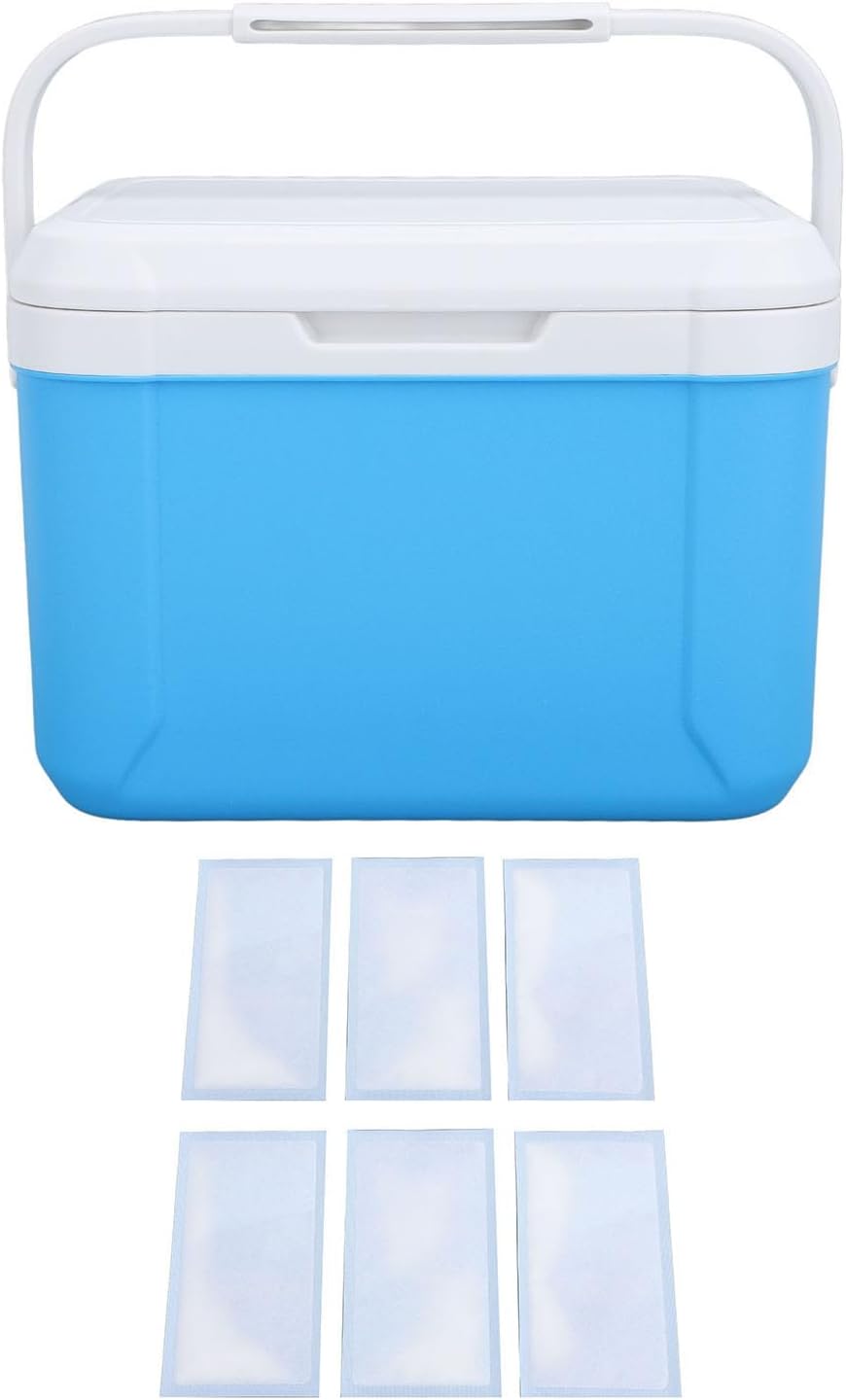 Insulated Breast Milk Cooler, Multifunctional Refrigerator, Ice Bucket, Cooling Function for Camping Picnics