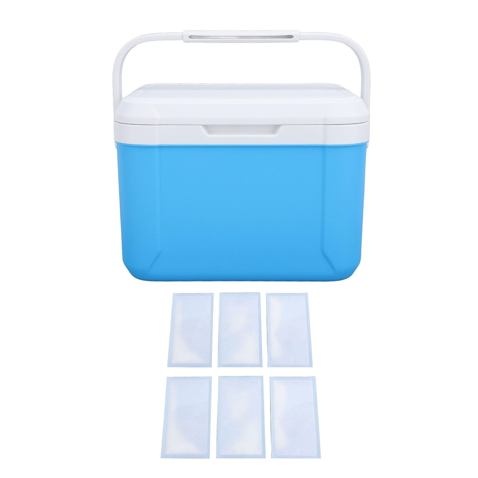 Scatola Frigo Portatile Isolata da 5 Litri, Frigorifero Multifunzionale Durevole per Barbecue da Campeggio e Picnic, Realizzato in Schiuma PU e PP