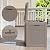 MAIUSCOLI 31 Gallon Deck Box, Lockable Waterproof Outdoor Storage Boxes For Garden Tools,Indoor Cushions,Accessories Outside Storage Resin Weatherproof Container(Grey)