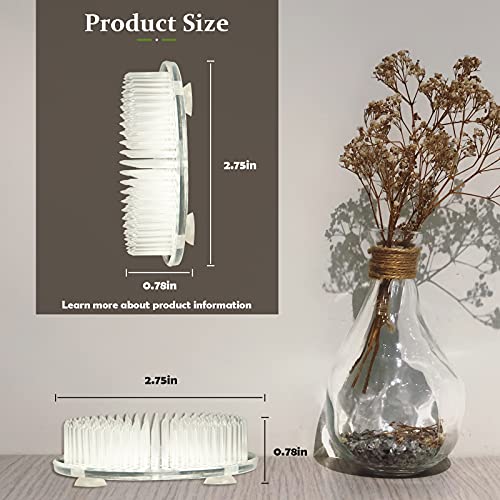 Calsoling 4 Pieces Flower Frog Transparent Flower Arrangement Holder, Round Pin Flower Holder Floral Arranging Frog With 3 Suction Cup From Japanese Ikebana Art For Home Plant Decoration Diy Craft #TOP5