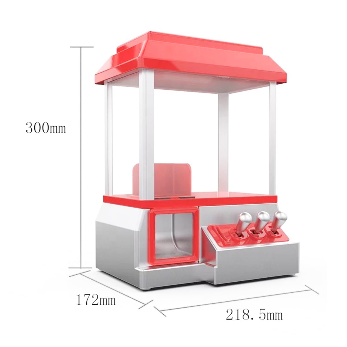Süßigkeiten-Greifer-Automat, Mini-Claw-Süßigkeiten-Arcade-Automat für Schokolade, kleine Puppen, Süßigkeiten-Spender für Spielpreise mit 24 Münzen