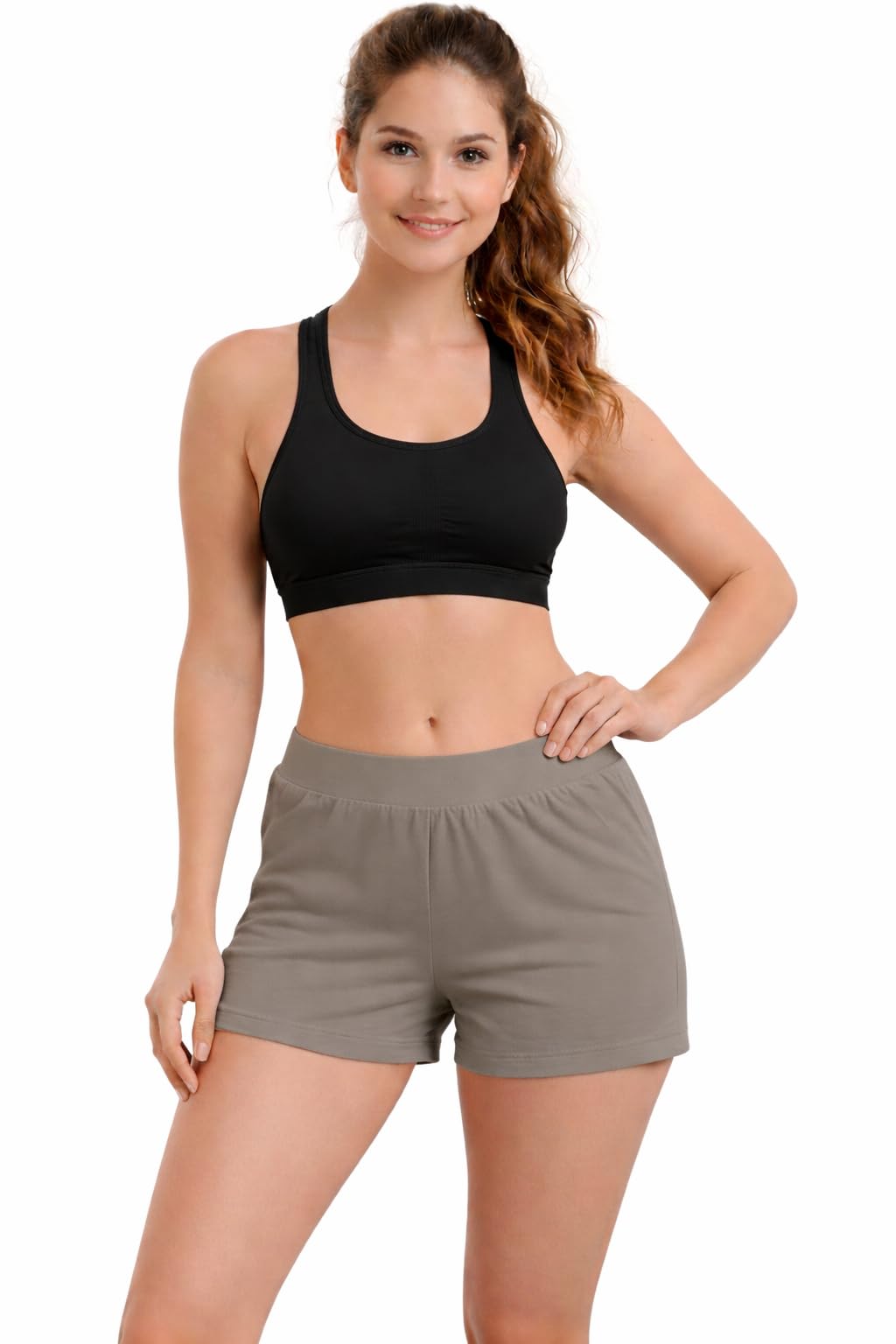 fashionez Women’s Cotton Lycra Shorts | High Waist Elasticated Gym, Yoga, Running & Night Wear Shorts for Women ( Free Size )-picture-26