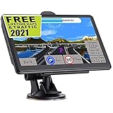 GPS Navigation for Car,Latest 2021 Map 7.1 inch Touch Screen Car GPS 256MB-8GB, Voice Turn Direction Guidance, Support Speed and Red Light Warning,Pre-Installed North America Lifetime map Free Update
