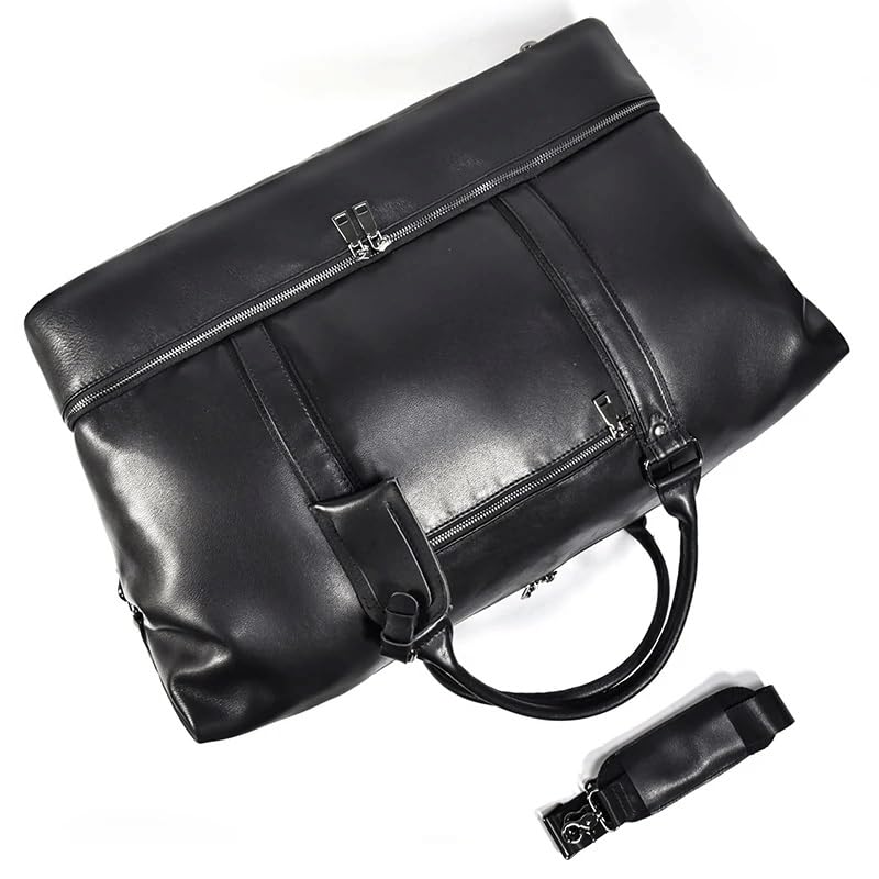 Leather Men's Travel Bag Women Duffle Bag Big Travel Duffle Bag Soft Carry on Luggage Bags2
