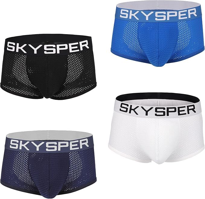SKYSPER Men's Jockstrap Breathable Mesh Jock Straps Male Underwear, Athletic Supporters for Men