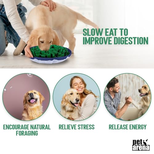 Snuffle Mat for Dogs - Adjustable Interactive Puzzle Toy for Large & Small Breed Slow Feeder for Mental Stimulation & Stress Relief Encourages Natural Foraging Ideal for Indoor & Outdoor Use