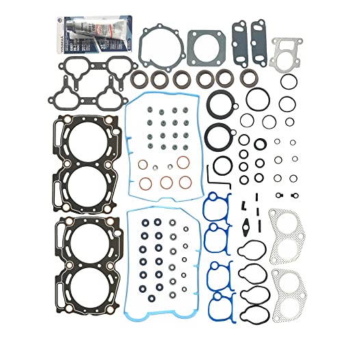Image of Partsflow Front Head Gasket Set Compatible With SUBARU FORESTER 1998, IMPREZA 1998, LEGACY 1996-1999 2.5L 2458CC H4 DOHC OE#HS26167PT, HS26167PT-1, HS26167PT-2, HS26167PT-3,HS9008