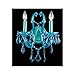 Avenue Lighting HF1041-BLU Blue Finished Sconce with Aqua Blue Crystal Accents