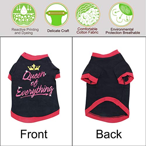 Camiseta para perro de algodón uxcell talla L miniatura 4