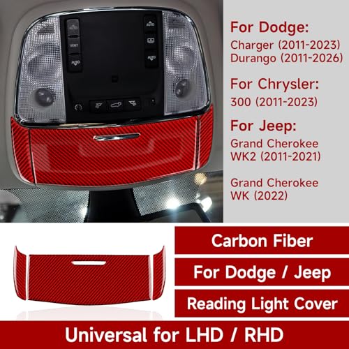 Image of Reading Light Cover Decals for 2011-2026 Dodge Durango Charger Chrysler 300 / for Jeep Grand 2011-2021 Cherokee WK2 Accessories Stickers