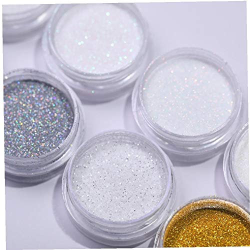 AMOYER 1pc / Box Rosa Nagel-funkeln-Puder-perlen-Shinning Pigment Nail Art Uvgelpoliermittel Dekoration Staub Maniküre… – Bild 4