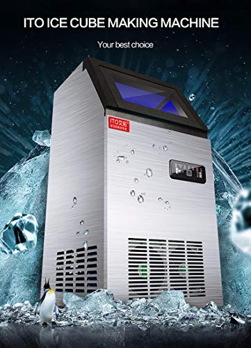 Edelstahl-Eismaschine, 70 LB 24-Stunden-Herstellung, unter der Theke/automatische Eismaschine für Restaurant-Bar-Cafés – Bild 5