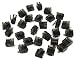 RJ45 Dust Cover and Blockout Device 100-Pack - Protects Network Jack, Cap Ethernet Port, Switch Interface, Keystone Wall Plate