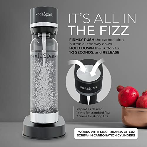 Modern Design Sparkling Water Maker – Soda Water Maker With 1L Bpa-Free Reusable Bottle–Carbonated Water Maker For Home – Soda Streaming Machine For Seltze (Ss697B With C02) #TOP4