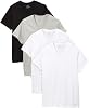 Calvin Klein Men`s Cotton Classic Fit Short Sleeve V Neck T-Shirt, 4-Pack
